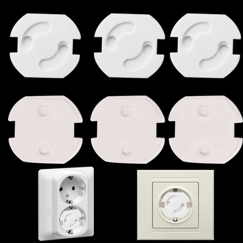 Plug Socket Cover Baby Proof Children Care Safety Protector Guard Mains Electrical Outlet Infant Kids Security Plastic Solid: 1pcs white