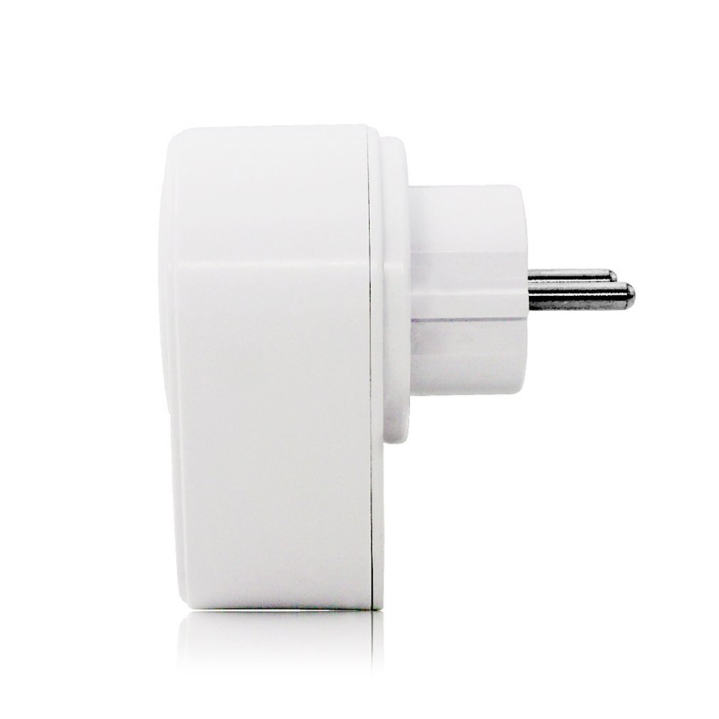 5V 2.1A Elektrische Dual Usb Charger Adapter Eu Plug Intelligente Plug-In Stopcontact Opladen Schakelaar Outlet home Reizen