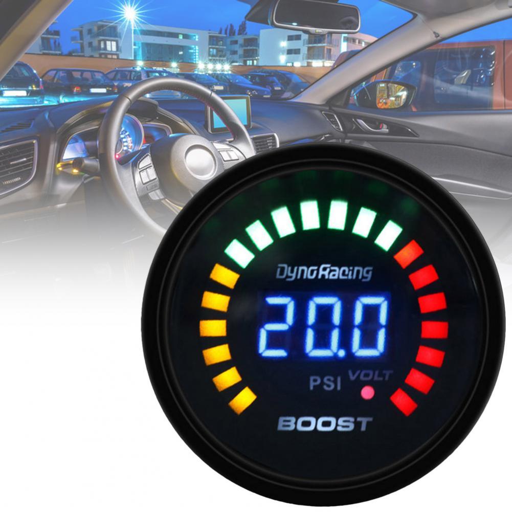 80% Sales Car Meter 20 LED Scale High Accuracy 52mm Car Digital Turbo Boost Meter for All 12V Cars
