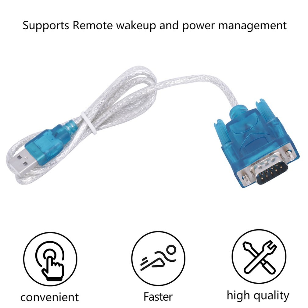 Wired USB 2.0 to Serial RS232 CH340 9 Pin Adapter Converter Cable for Windows 98/for SE/for ME/2000/for XP/for Vista/7/8