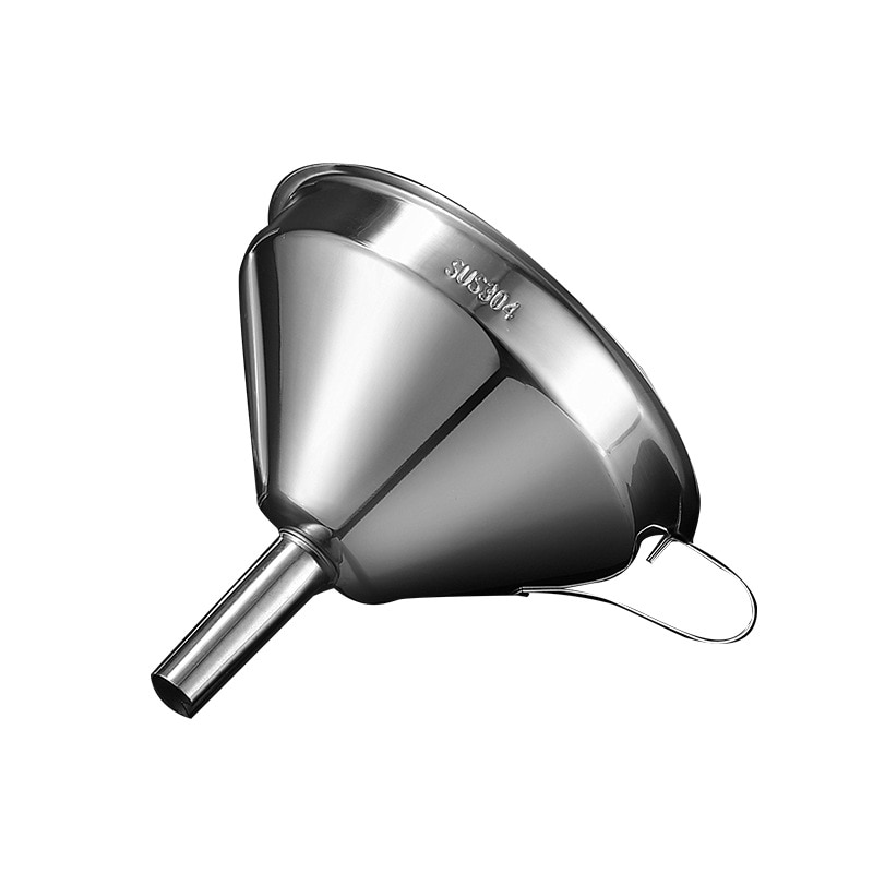 Multifunktionale Öl Trichter Edelstahl Breiten Mund Konserven Trichter Flask Filter für Öl Wein Wasser Gewürze Küche Kochen Werkzeug
