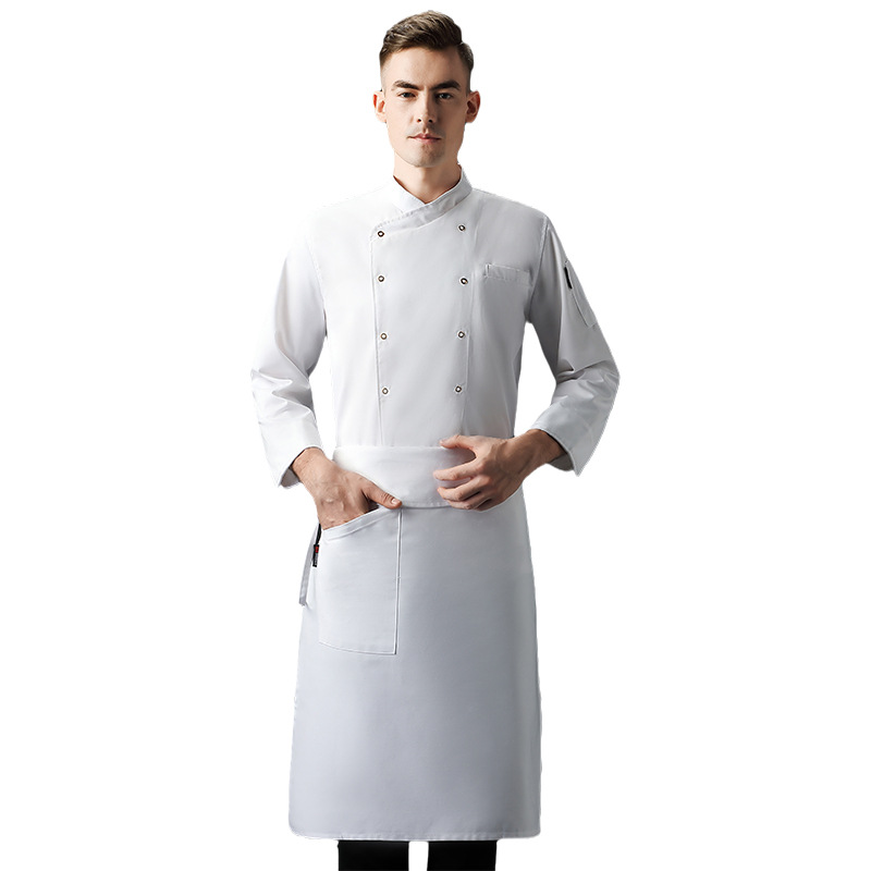 Veste de Chef unisexe, manches courtes/longues, pour hommes et femmes, manteau de cuisine croisé, uniforme de serveur de Restaurant, vêtements de boulanger, C073