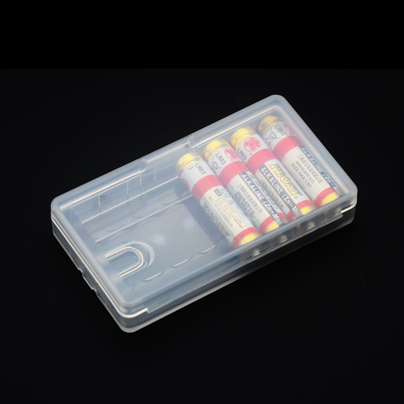 Battery Case for AA/AAA Plastic Cover Battery Holder Storage Box for 2 4 8 Slots AA AAA Rechargeable Battery Container Organizer