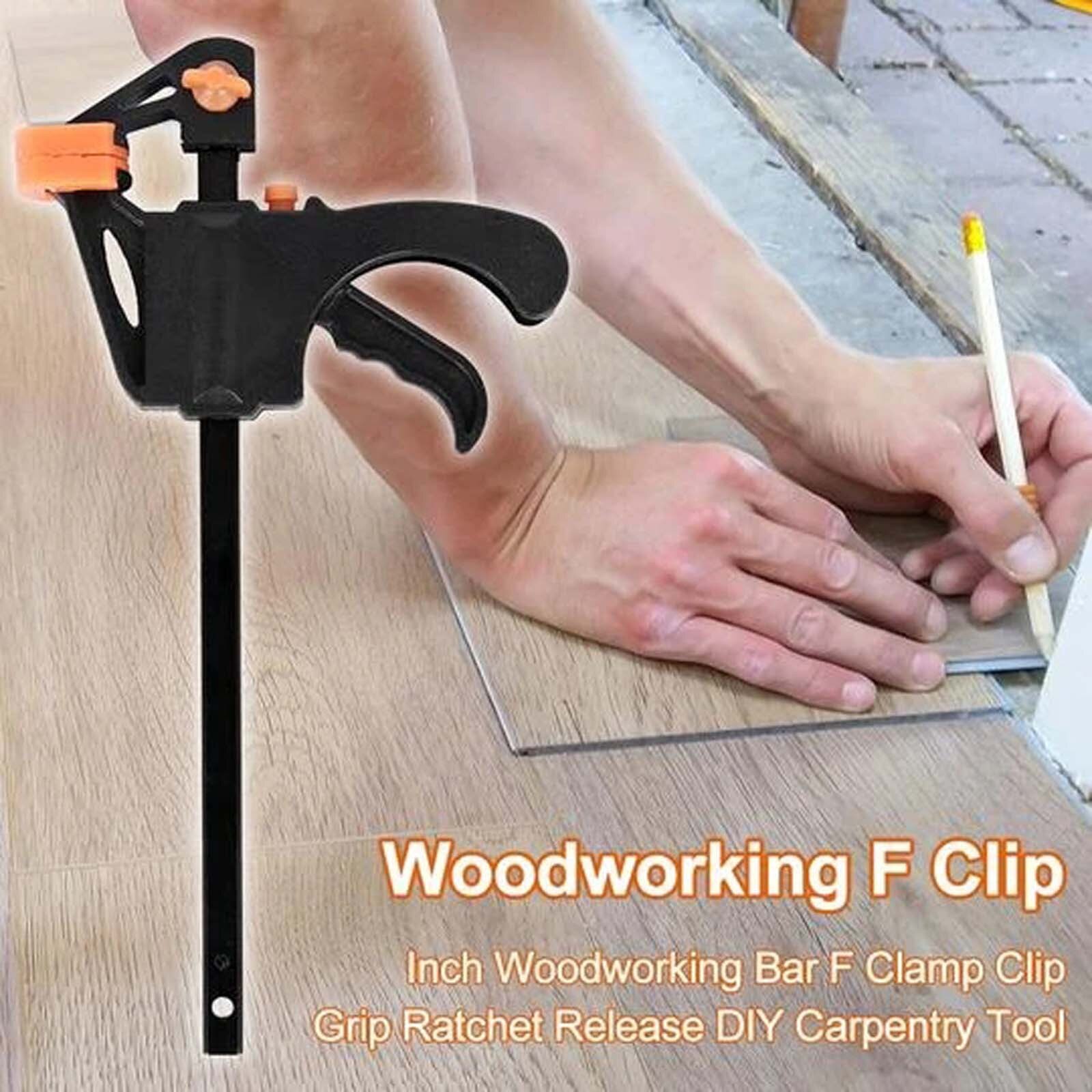 40# Woodworking F-clamp Tool Universal Clamp Wood Fixing Clamp (4 Inch Orange) Woodworking F-clamp Tool Universal Clamp Wood