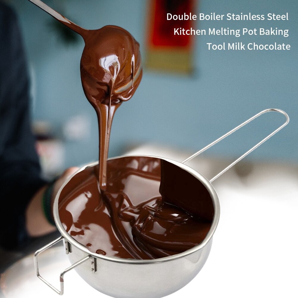 Double Boiler Stainless Steel Kitchen Melting Pot Baking Tool Milk Chocolate 304 Stainless Steel Chocolate Melting Bowl