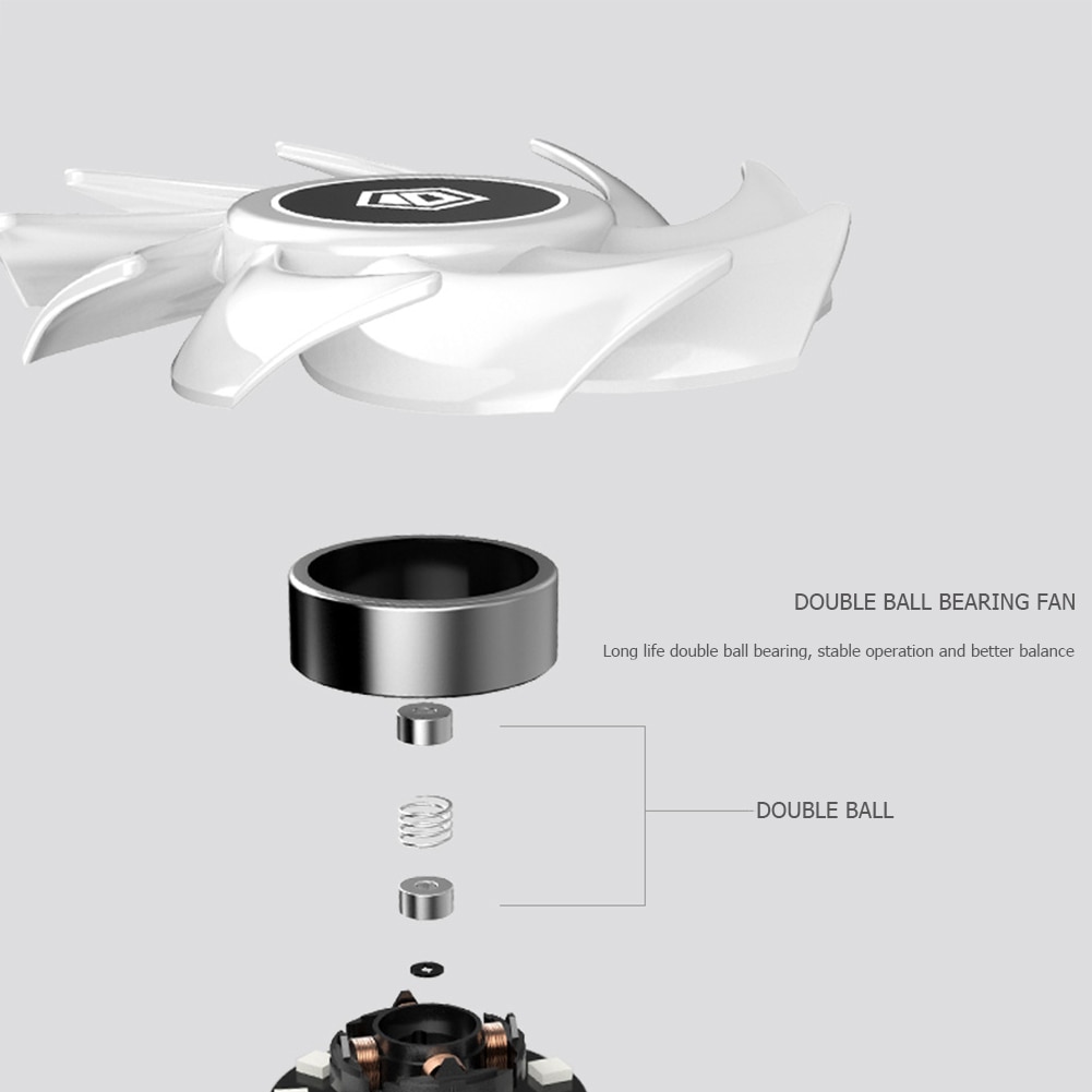 ID-COOLING SE-234 ARGB CPU Cooler Fan 4 Heat Pipes Cooling Heat Sink Radiator for Computer Case Chassis