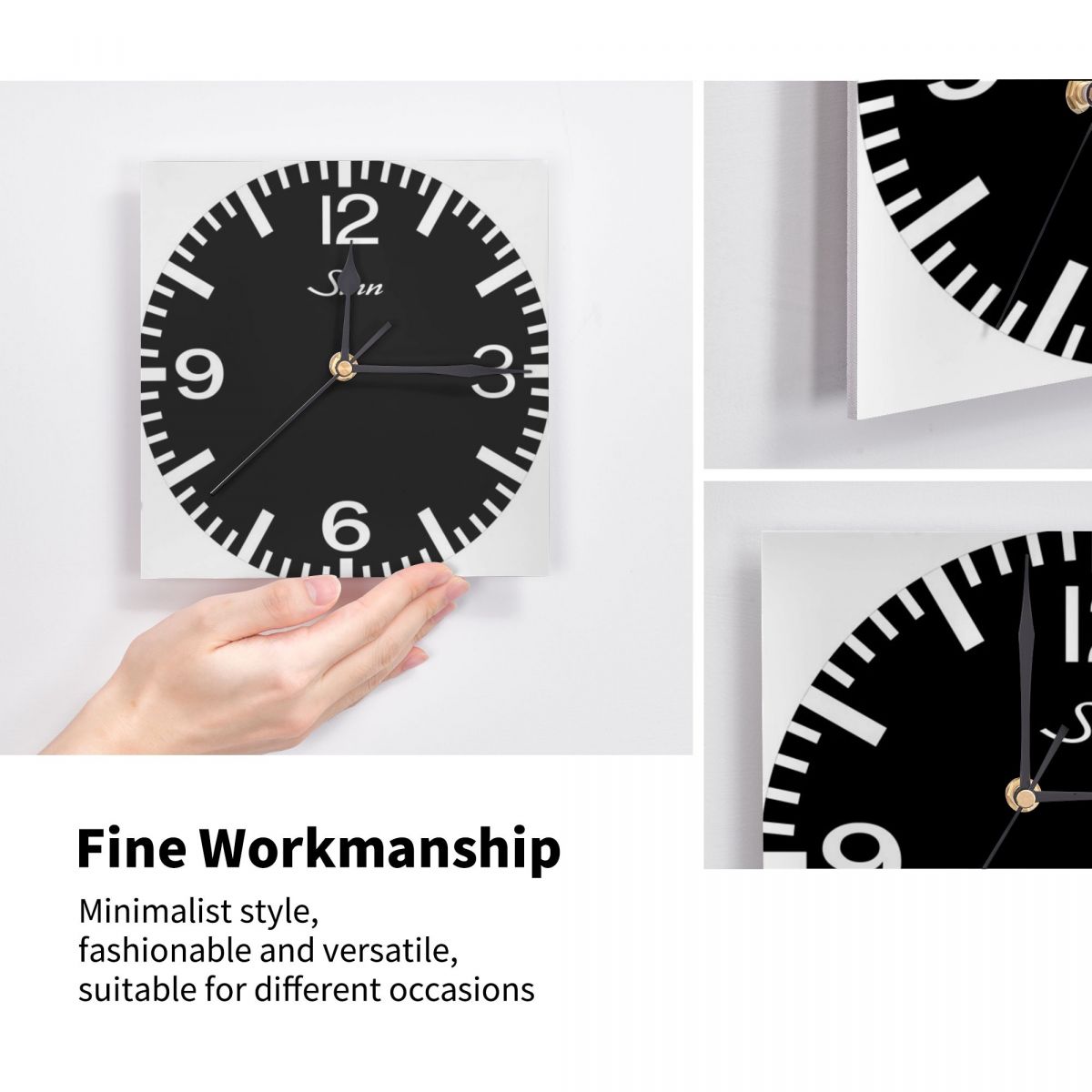 Sinn 556 Minimal Watches Wall Decor Room Wall Clock Timepiece Metal Wall Decor Wall Clock 3Dclock