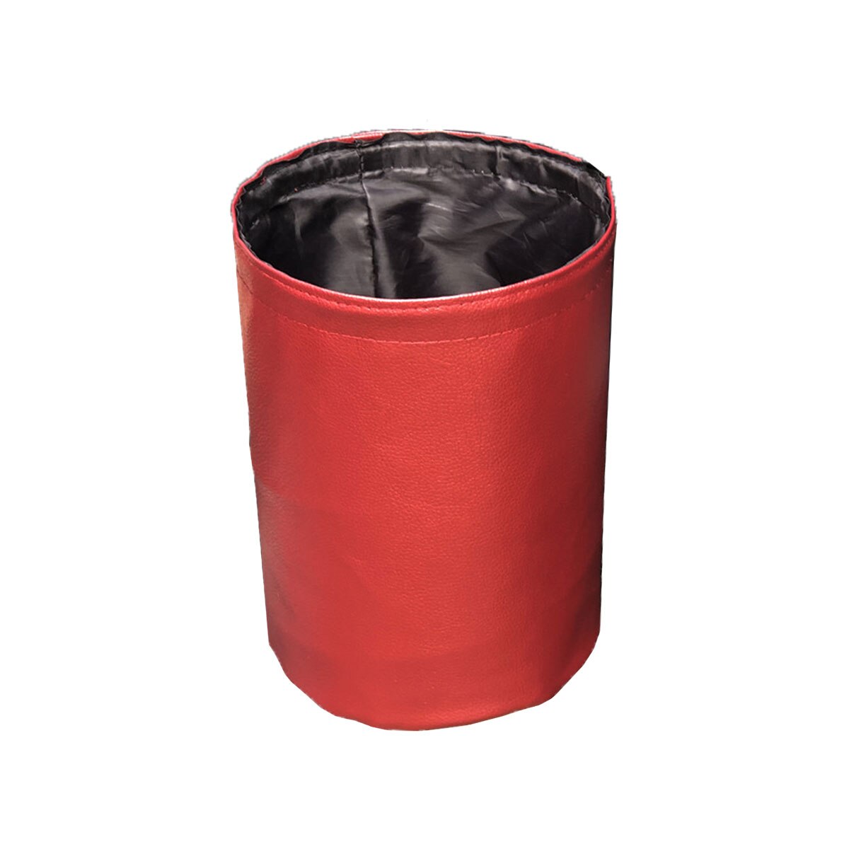 Car Storage Basket Interior Rubbish Container For Waste Organizer Holder Waterproof Garbage Can Trash Bin Folding Storage Bag: Red