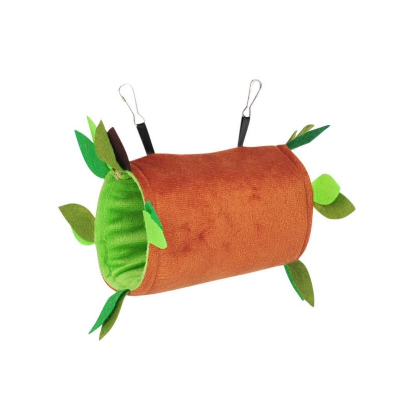 Plush Small Pet Toy Hanging Forest Leaf Swing Hammock Ropeway Hamster Cage Decor: D