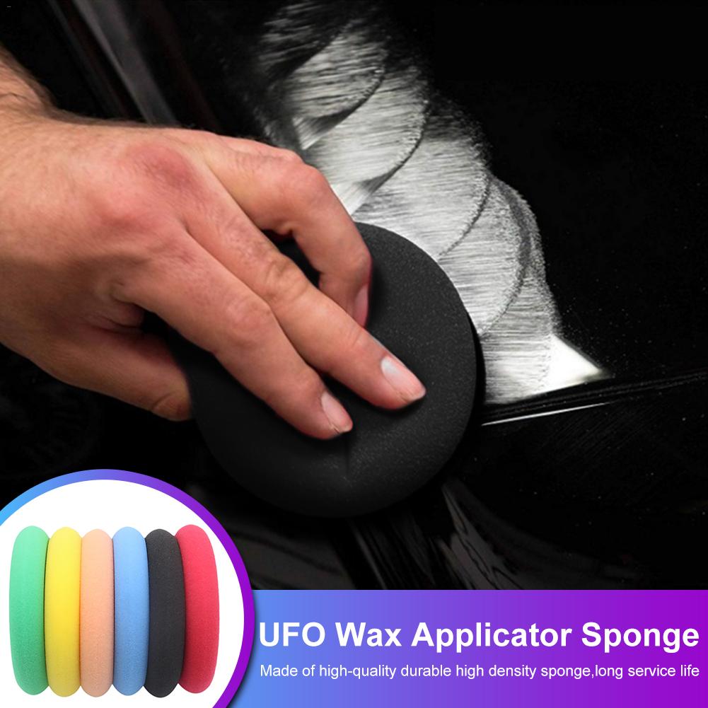 UFO aplicador de cera esponja de esmalte de coche alta cera de densidad esponja de pulido duradera para pulidora cera rojo/Negro/azul/amarillo/verde/naranja