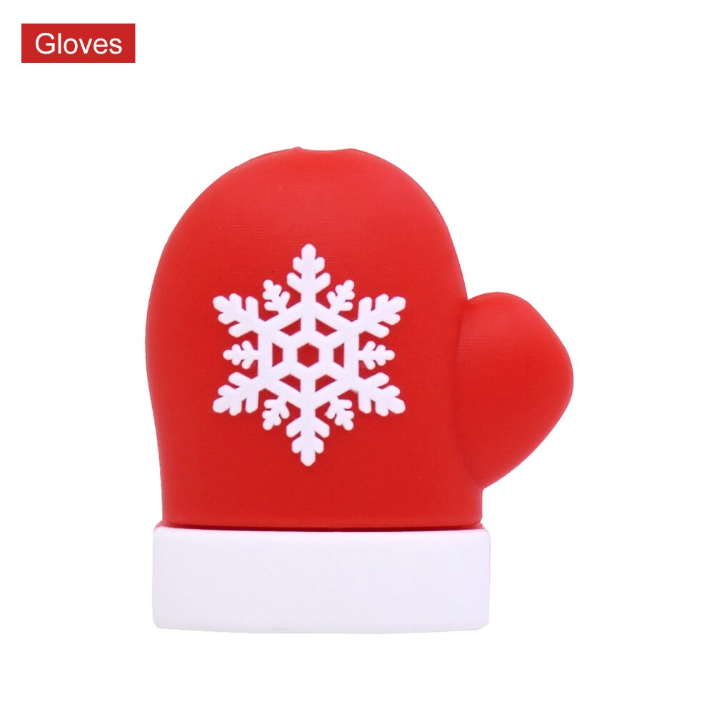 Chipal kerst kabel bijt squishy speelgoed beschermer voor iphone usb beschermkabel oplader telefoon accessoire kerst: Handschoenen