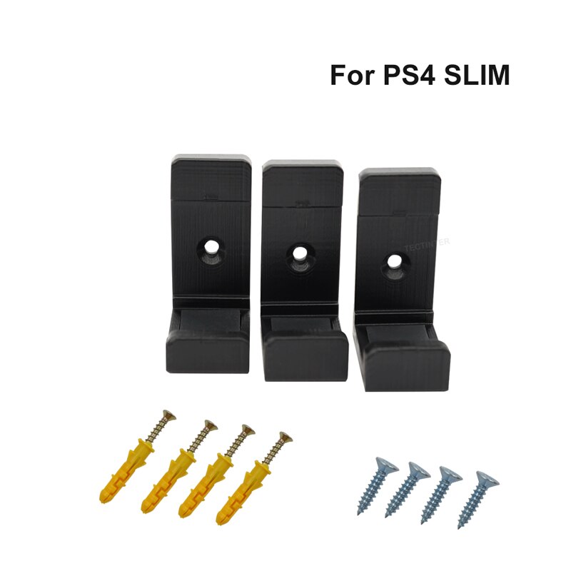 Soporte de pared para consola PS4, Base de almacenamiento para PlayStation 4, accesorios para PS4 Pro/Slim: P4Slim-Black