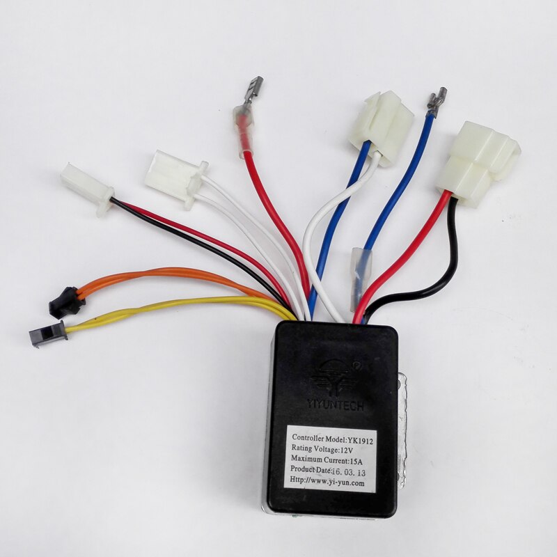 12v 24v 36v 48v 250w 350w 500w 1000w dc elektrisk sykkelmotor børstet kontrollerboks til elektrisk sykkelscooterkontroller  yk31c: 12 v 15a yk1912
