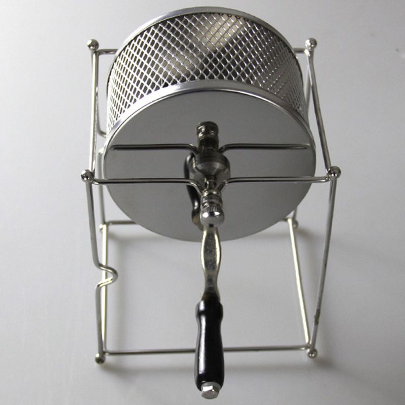 Protable Manual Handy Coffee Bean Roaster Set Stainless Steel Mill Hand Crank for Home Travel Camping Adjustable Multifunction