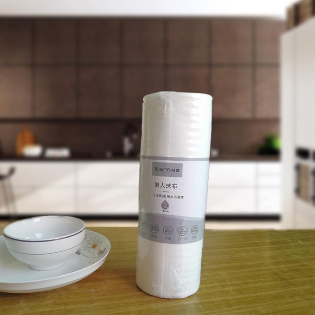 Tissu de cuisine jetable rouleau papier essuie-tout Non-tissé tissu humide et sec chiffons paresseux