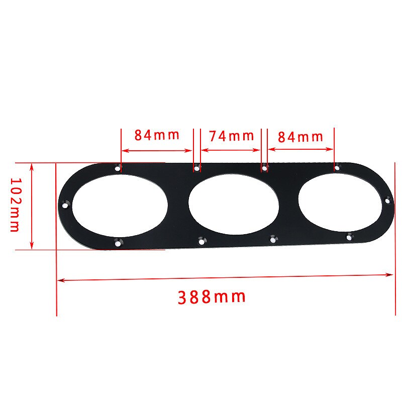 Universal Aluminium Alloy Rear Bumper Race Air Diversion Diffuser Panel Car Styling