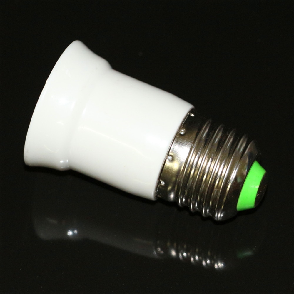1 stk forlænge adapter  e27 to e27 led pære lampe sokkel holder skruefatning adapter konverter
