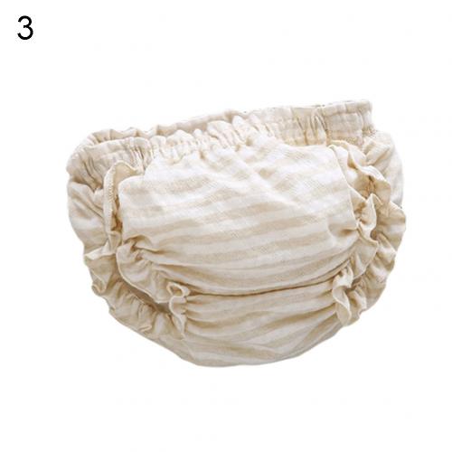 Bébé fille garçon coton respirant à volants Bloomers couches couvre sous-vêtements Shorts doux confortable pour la peau sous-vêtements enfant: 3 / 80cm