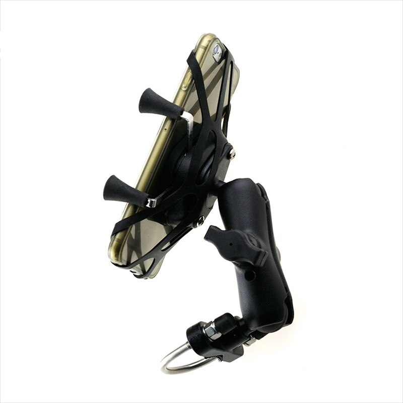 Unbranded OEM Motorcycle Handlebar Rail Mount X-Grip Holder for Cell Phone Holder iPhone 7, 7 6s smartphone for ram mounts