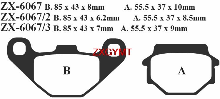 Disco de sinterización juego de pastillas de freno para SUZUKI GSX 400 GSX400 EFX 1982 tambor de zapata delantera trasera 82