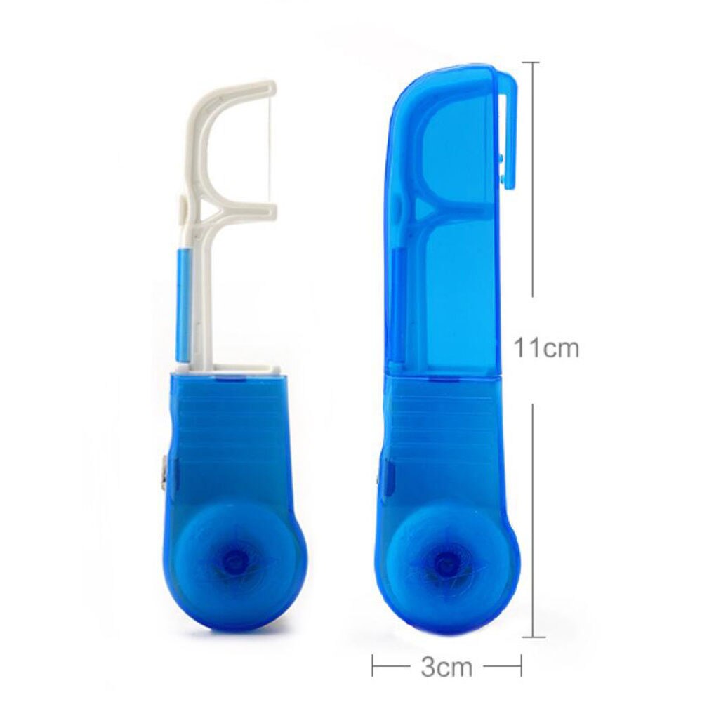30 Meters Dental Flosser Tooth Cleaning Built-in Spool Wax Replacement Wire Dental Floss Toothpicks Interdental Brush Wire