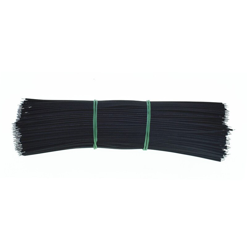 100pcs/Lot Tin-Plated Jumpers Breadboard PCB Solder Cable 24AWG 20CM Fly Jumper Wire Cable Tin Conductor Wires Connector Wire: Black