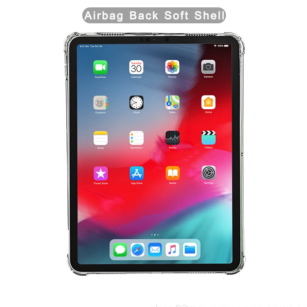 For iPad Pro (11 inch) Flip Case For Cases Magnetic For 11'' A1566 A2068 A2228 A2460 Smart PU Leather Cover Funda: Transparent Shell / iPad Pro 11 2020