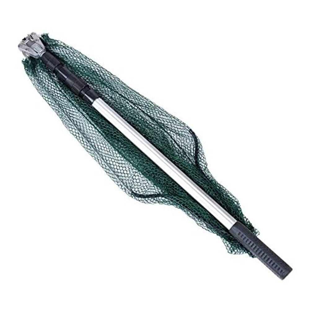 1.5m Foldable And Retractable Folding Net Integrated Aluminum Alloy Handle Dense Mesh Head Fishing Tackle