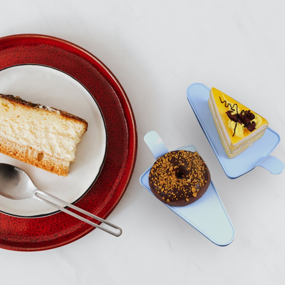 20pcs Transparent Cheese Triangle Cake Dessert Boxes Cake Box