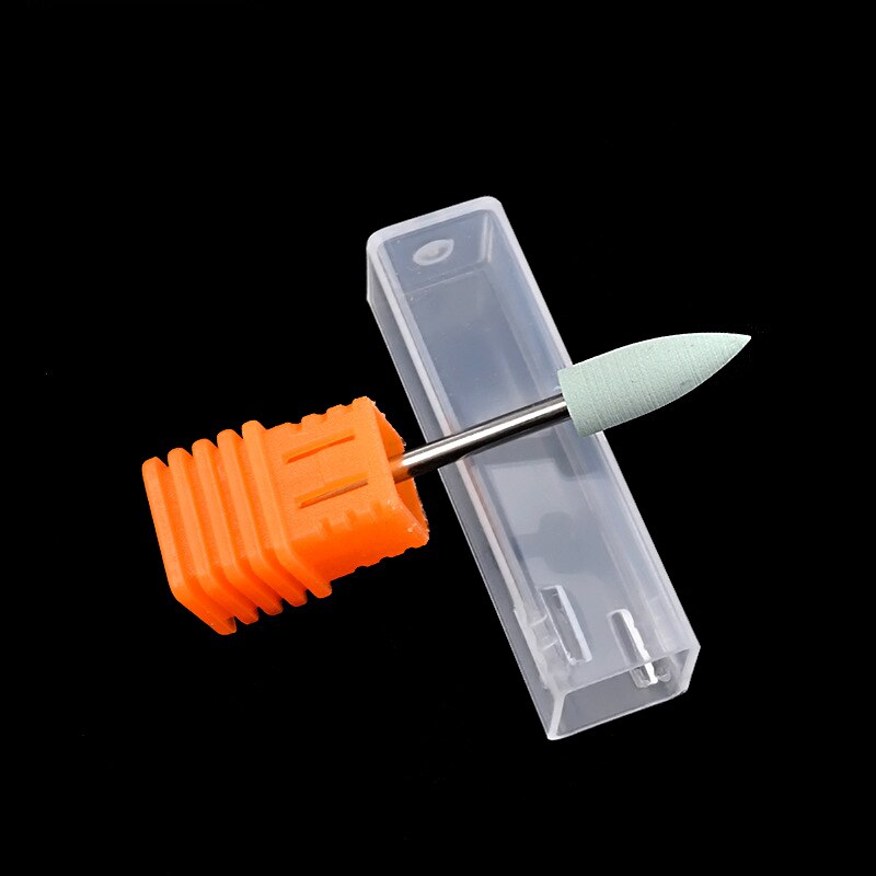 Brocas para uñas de carburo de silicio de goma, pulidor Flexible para manicura y pedicura, accesorios eléctricos para limar uñas, 1 unidad