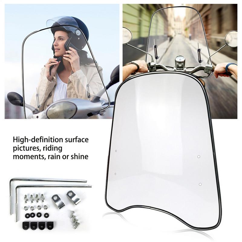 Universal Motorcycle Windshield Large Windscreen Compatible With Motorcycles Motorcycle Accessories