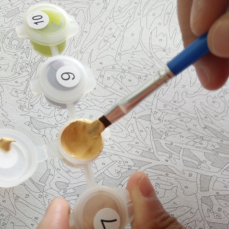 Schilderen op nummer voor volwassenen, doe-het-zelf, schilderen op nummer, kits voor kinderen, beginners op canvas, dom 668