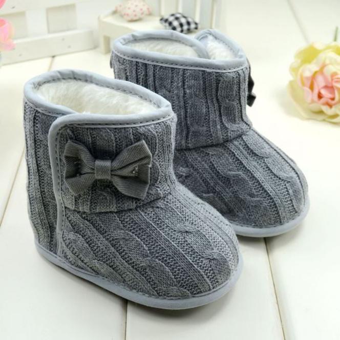 ARLONEET , botas de nieve suaves con lazo abrigadas para niños y niñas, cómodas botas suaves para cuna, botas de