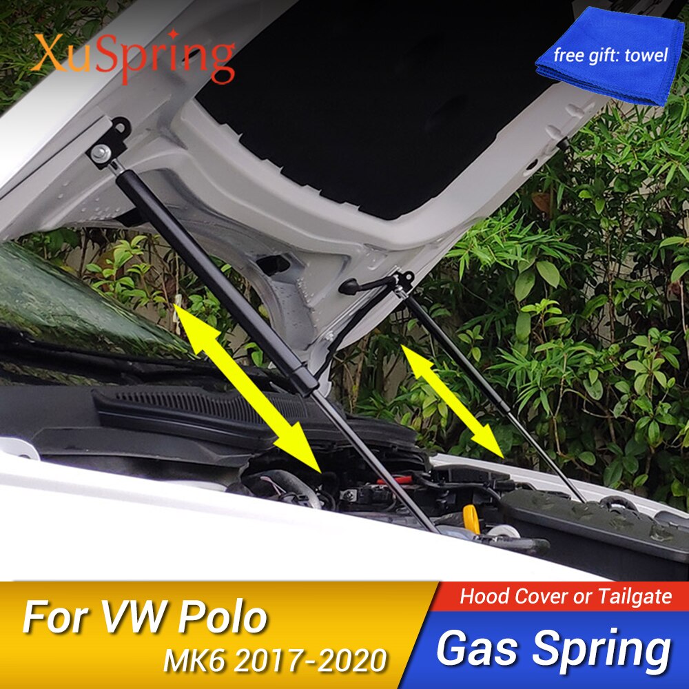 Til vw polo aw  mk6 genmonter motorhjelm motorhjelm gasfjeder støddæmper løftestænger støtte hydraulisk stang bil-styling