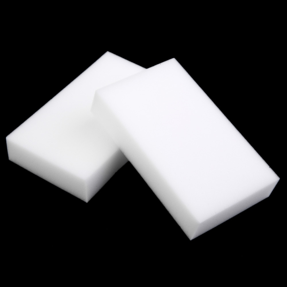 100Pcs/lot White Magic Sponge Cleaner Eraser Multi-functional Cleaner Melamine Sponge for Kitchen Bathroom Cleaning 100x60x15mm