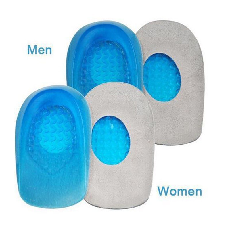 1PC Insoles Silicone Gel Heel Cushion Soles Relieve Foot Pain Protectors Spur Support Shoe Pad Feet Care Inserts