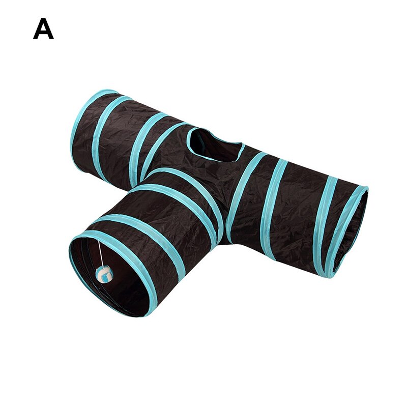 Verscheidenheid aan stijlen grappige huisdiercombinatie kattentunnel spel kanaal opvouwbaar kitten puppy speelgoed speelhond tunnelbuizen speelspeeltje: A