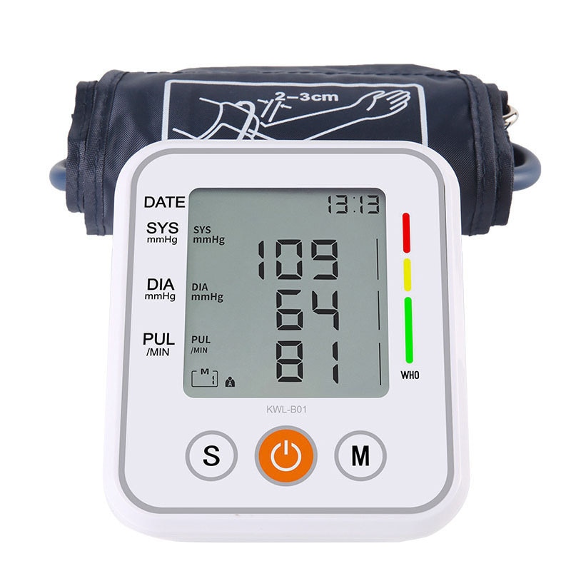 Automatische Bloeddrukmeter Bovenarm Pulse Gauge Meter Bp Hartritme Tonometer Digitale Lcd Bloeddrukmeter