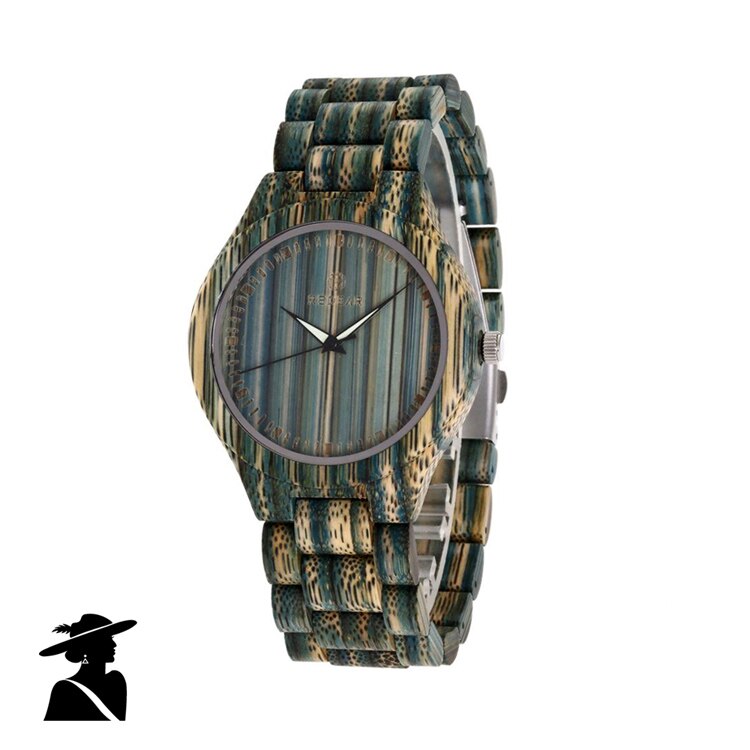 REDEAR Koppels Bule Bamboe Hout Horloge Luxe Vrouwen Automatische Horloge Mannen Automatische Quartz Horloges: Women