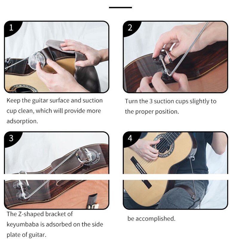 Klassisk gitarr stödram gitarr stöd vänsterhänt
