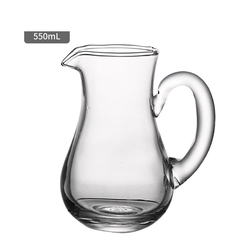 Pichet d'eau froide en plastique de grande capacité, pour jus de fruits, lait, Bar, bouteille de bière, vin, boisson, bouilloire Anti-chute: E-550ml