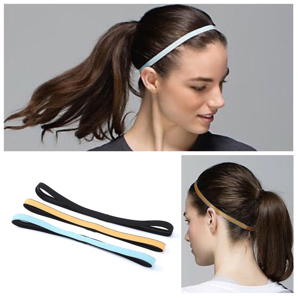 1Pcs Vrouwen Sport Haarband Yoga Hoofdband Transpiratie Fitness Anti-Slip Voor Vrouwen Running Zweetband Elastische Mannen haar A9F5