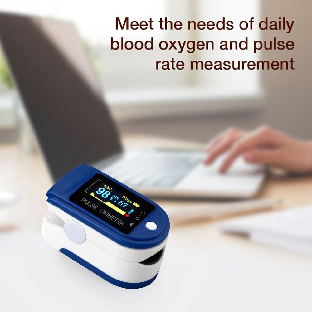 Blod ilt monitor finger puls oximeter iltmætning monitor oximeter pulsmåler uden batteri hurtigt