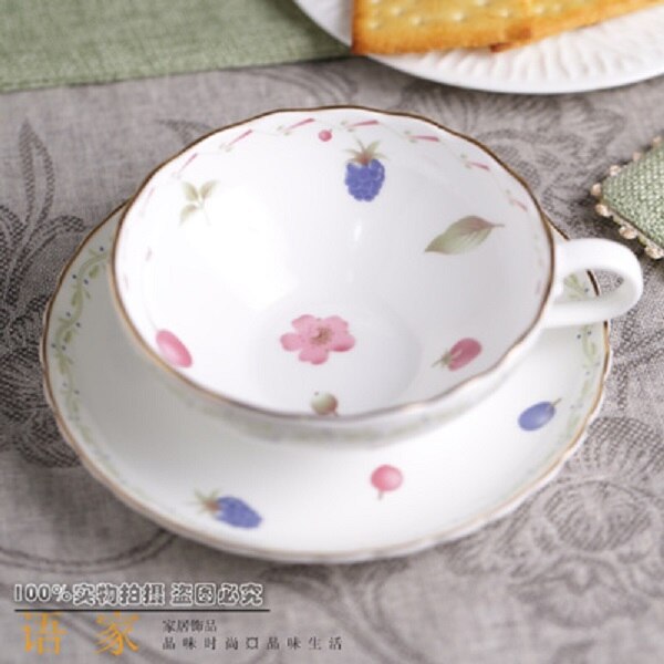 Engelsk eftermiddagste af høj kvalitet bone porcelæn kaffekop og underkop japansk stil kop europæisk kop: F