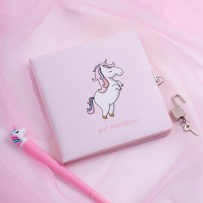 Cute DIY Agenda Diary Planner Organizer Notebook and Journals for Girls Boys School Note Book Kawaii Personal Notepad with Lock