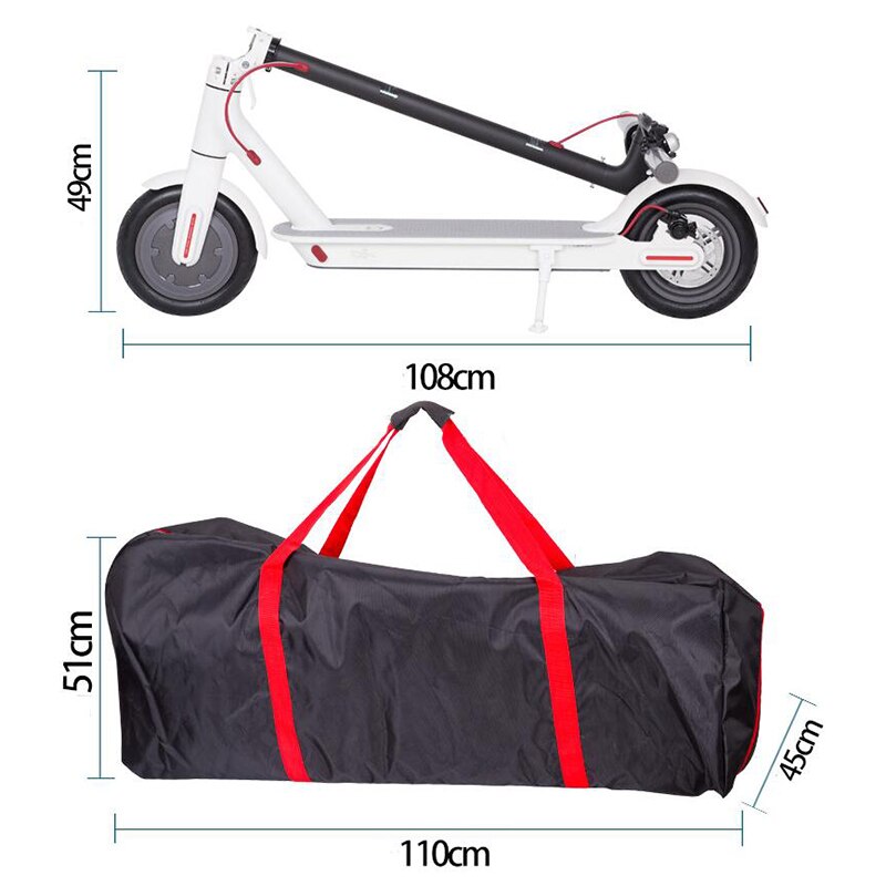 Bolsa de transporte para patinete eléctrico Xiaomi M365, mochila de almacenamiento, paquete