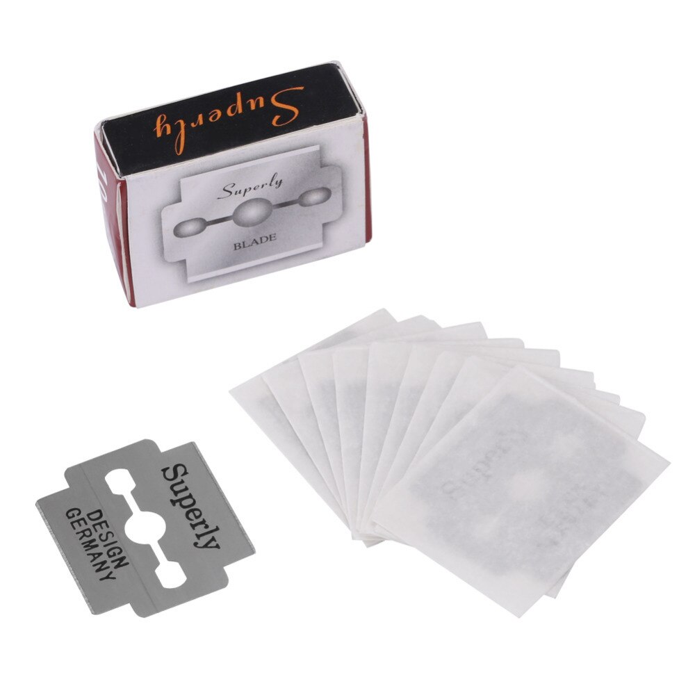Leathercraft Skiving Tool Rvs Edge Skiver Leer Skiver Blade Voor Dunner DIY Leather Craft 10 Blades Set