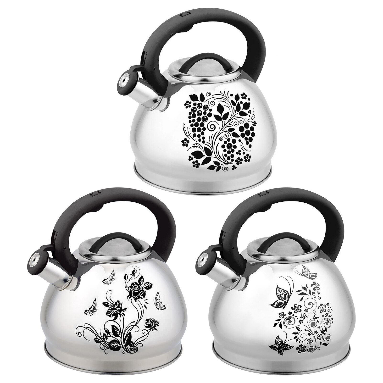 Electric Kettle Stainless Steel Kitchen Smart Whistle Kettle Samovar Tea With Water High Whistling Pot Cooker