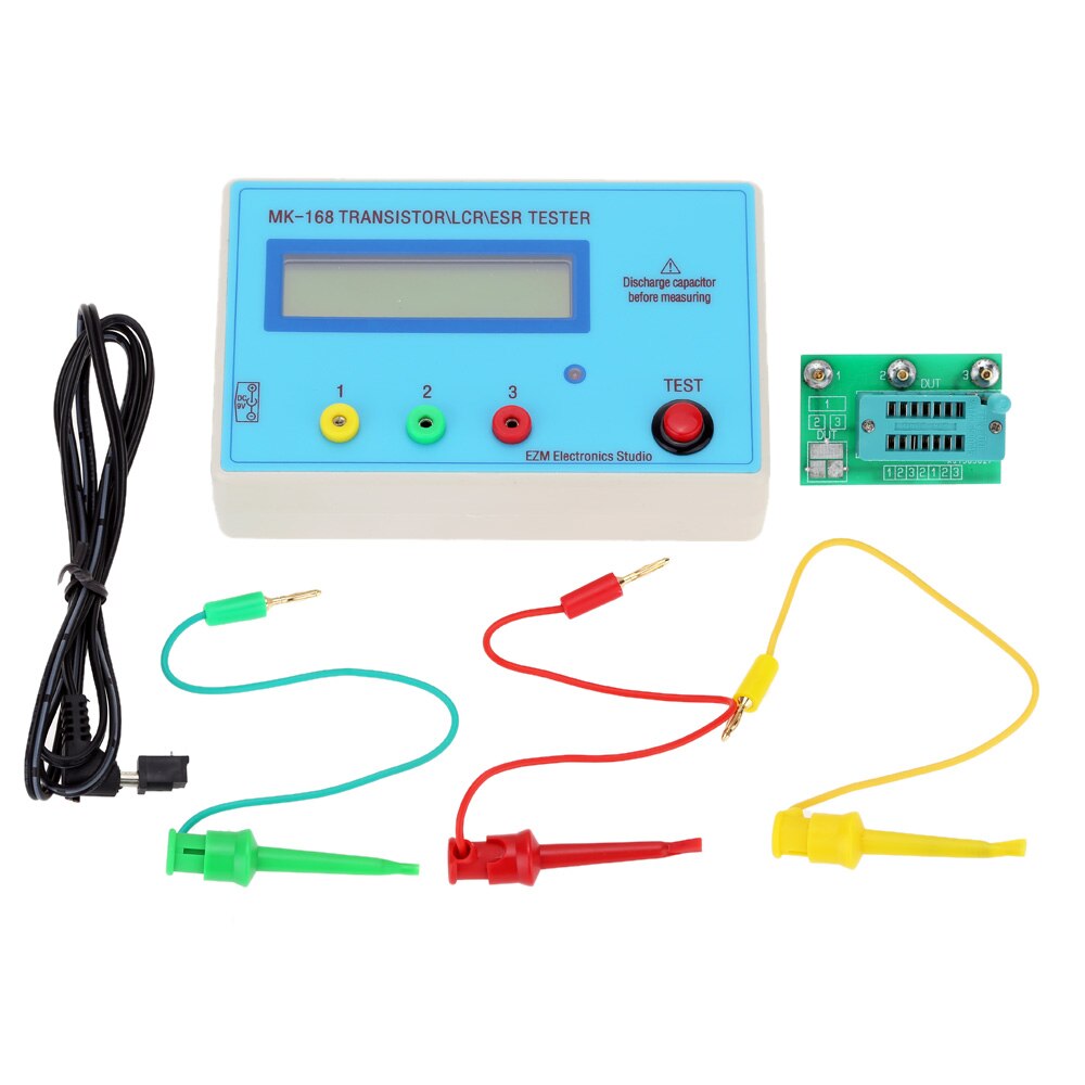Multifunctional Transistor Tester LCD Backlight Diode Inductance Capacitance Resistance ESR Meter for MOS/PNP/NPN L/C/R Testing