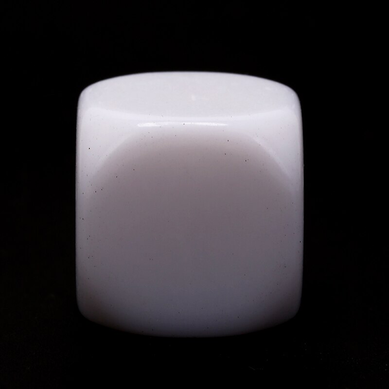 5 Stks/partij 20Mm Blanco Dobbelstenen Wit Afgeronde Hoek D6 Kan Schrijven Witte Lege Dobbelstenen Creatieve Kinderen Teching Diy Dobbelstenen set